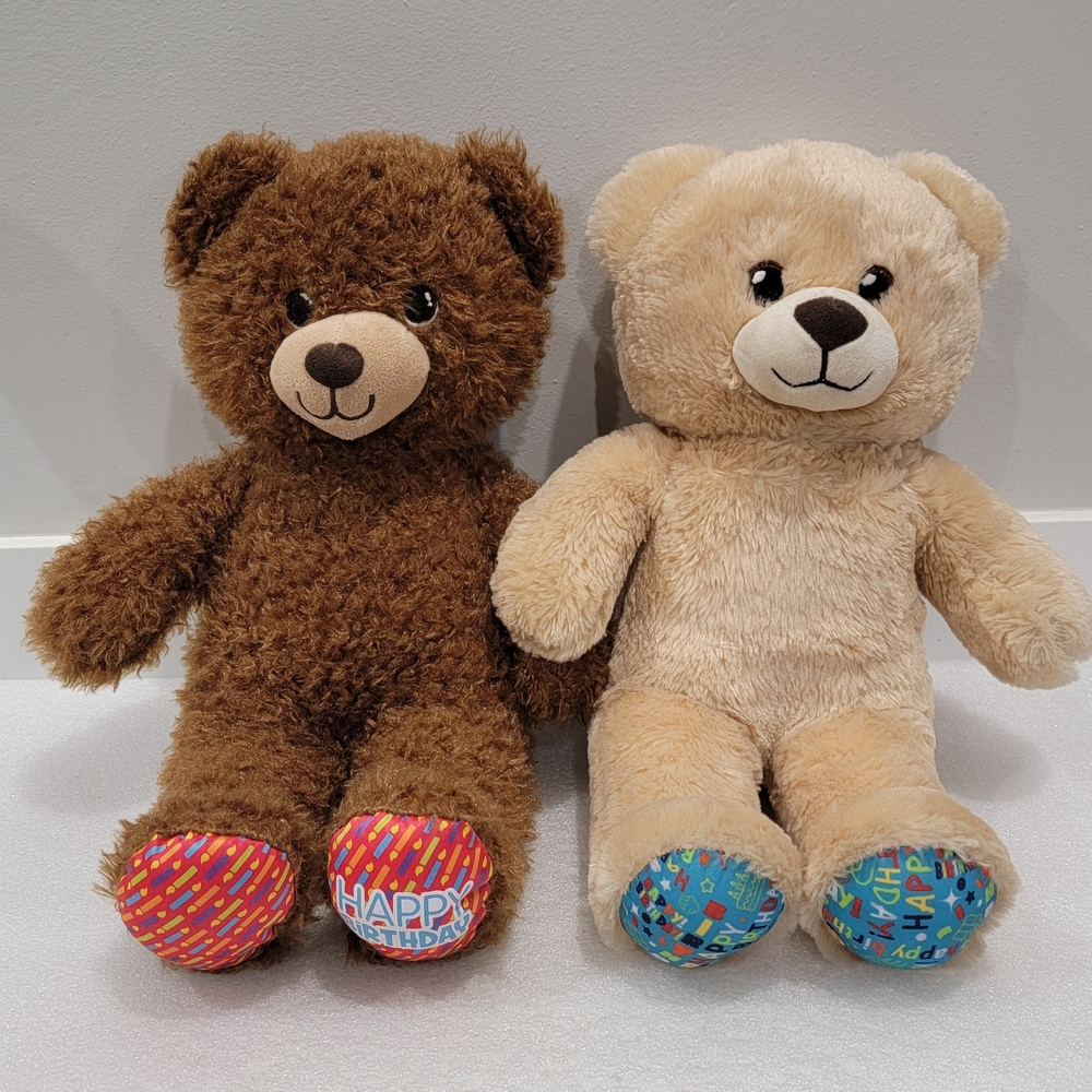 Build-A-Bear Workshop Brown and Cream Teddy Bear Set